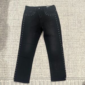 GAP Black Studded Ankle Jeans